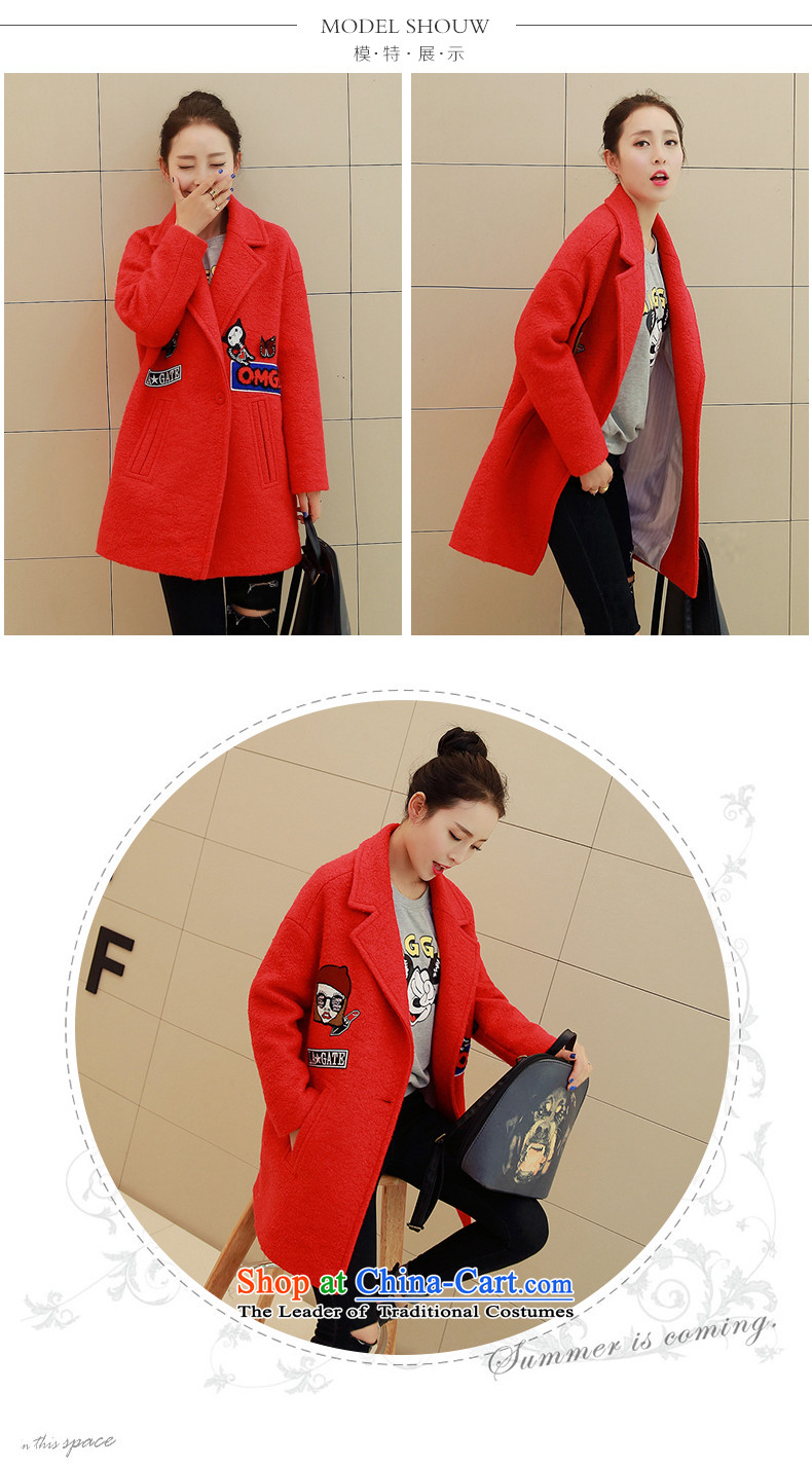 In light autumn and winter rose new products Korean female coats long-sleeved? gross jacket in long?)? a wool coat larger female MD597 orange M picture, prices, brand platters! The elections are supplied in the national character of distribution, so action, buy now enjoy more preferential! As soon as possible.