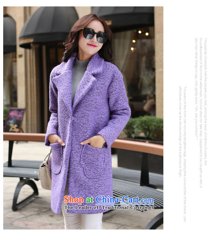 In accordance with the CEN 2015 bathing in the autumn and winter female Korean version is a grain long coats relaxd casual)? What gross flows of female 577# jacket violet S picture, prices, brand platters! The elections are supplied in the national character of distribution, so action, buy now enjoy more preferential! As soon as possible.