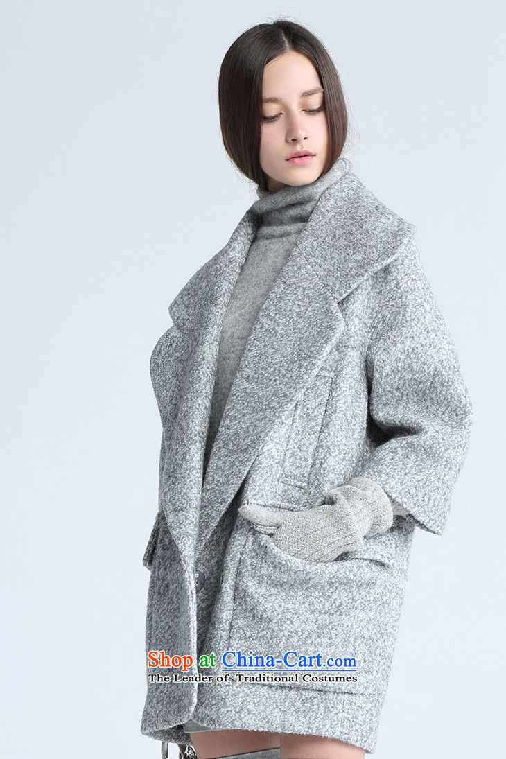 In winter, of d'zzit large lapel 7 cuff woolen coat 354G282  155XS Light Gray Photo, prices, brand platters! The elections are supplied in the national character of distribution, so action, buy now enjoy more preferential! As soon as possible.