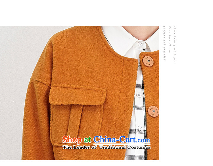 Wide Color Gamut 2015 autumn and winter new Korean Female Straight round-neck collar long-sleeved solid color stitching pocket short of the amount? and yellow are code jacket picture, prices, brand platters! The elections are supplied in the national character of distribution, so action, buy now enjoy more preferential! As soon as possible.