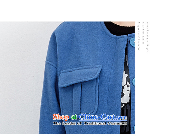 Wide Color Gamut 2015 autumn and winter new Korean Female Straight round-neck collar long-sleeved solid color stitching pocket short of the amount? and yellow are code jacket picture, prices, brand platters! The elections are supplied in the national character of distribution, so action, buy now enjoy more preferential! As soon as possible.