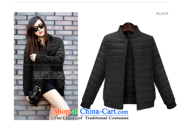 Xiang Jiang 200 catties mm2015 thick to xl female autumn and winter thick sister loose video thin cotton short baseball services 6358 jacket, black large number of pictures, prices, 5XL brand platters! The elections are supplied in the national character of distribution, so action, buy now enjoy more preferential! As soon as possible.