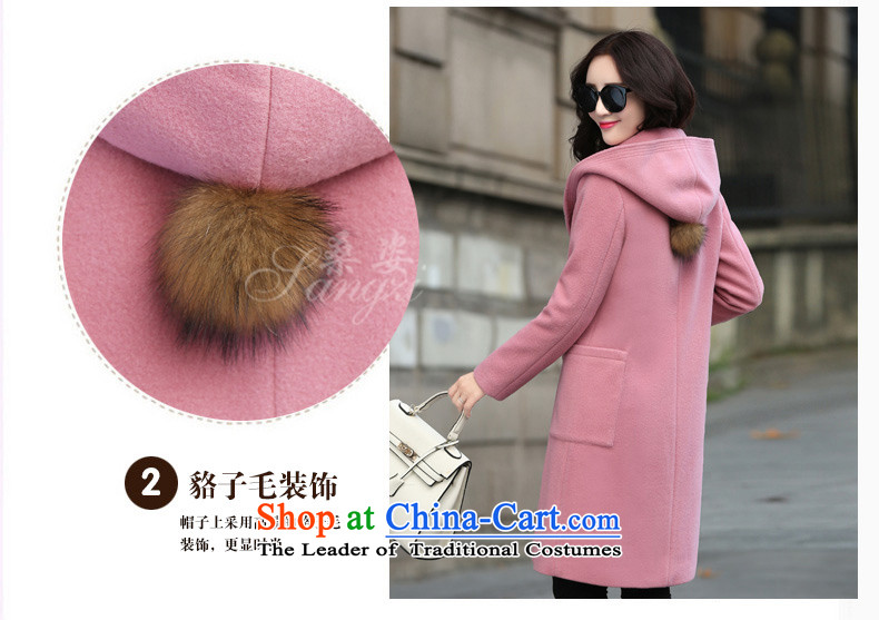 In accordance with the world gross Hsichih? jacket women 2015 Fall/Winter Collections new Korean in Sau San long thick large flows of a wool coat 007 pink M picture, prices, brand platters! The elections are supplied in the national character of distribution, so action, buy now enjoy more preferential! As soon as possible.