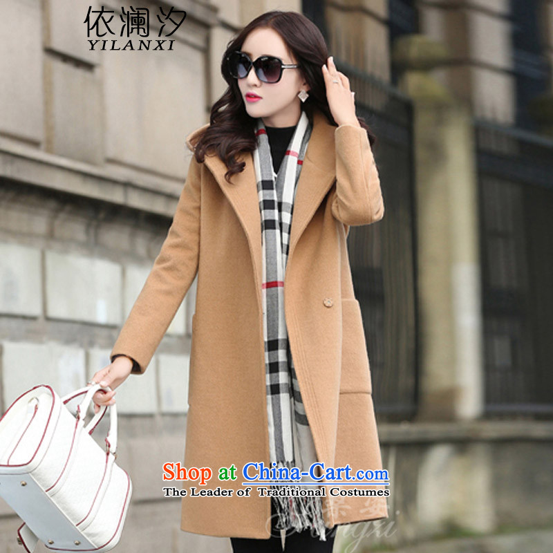 In accordance with the world gross Hsichih? jacket women 2015 Fall/Winter Collections new Korean in Sau San long thick large flows of a wool coat 007 M, in accordance with the World pink pat) , , , (yilanxi shopping on the Internet