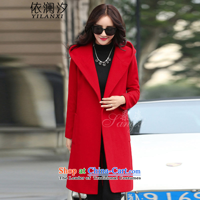 In accordance with the world gross Hsichih? jacket women 2015 Fall/Winter Collections new Korean in Sau San long thick large flows of a wool coat 007 M, in accordance with the World pink pat) , , , (yilanxi shopping on the Internet