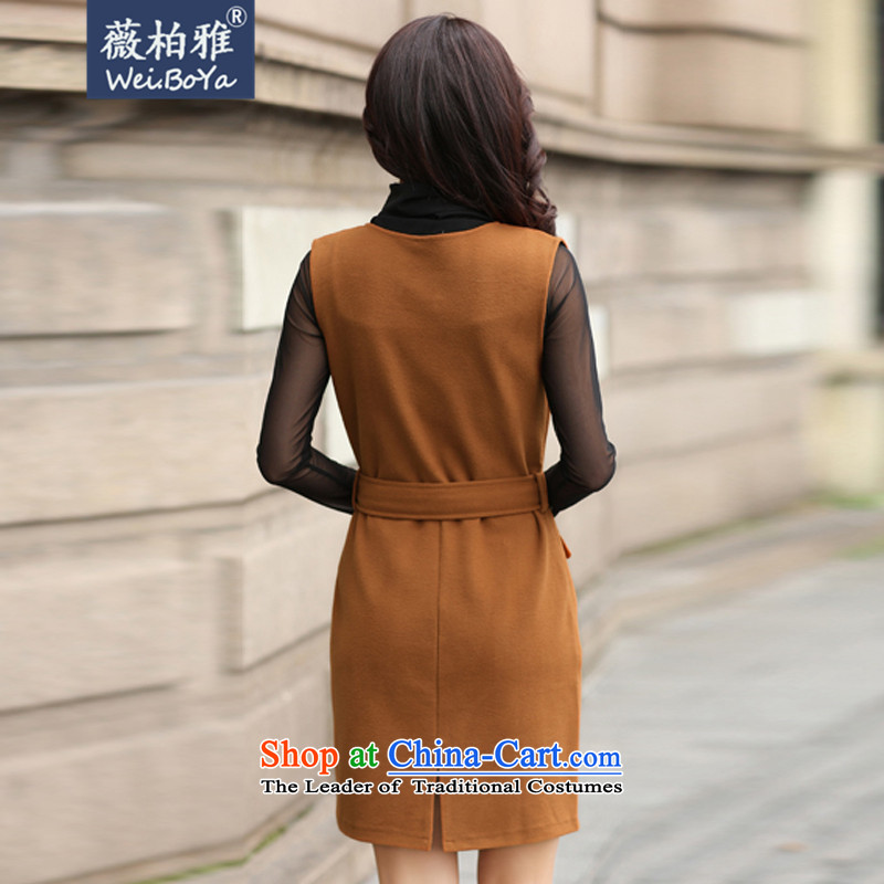 Ms Audrey EU Bai Ya by 2015 autumn and winter new Korean fashion Sau San two kits gross? 9149 skirt orange XL, Ms Audrey Eu Bai Ya , , , shopping on the Internet