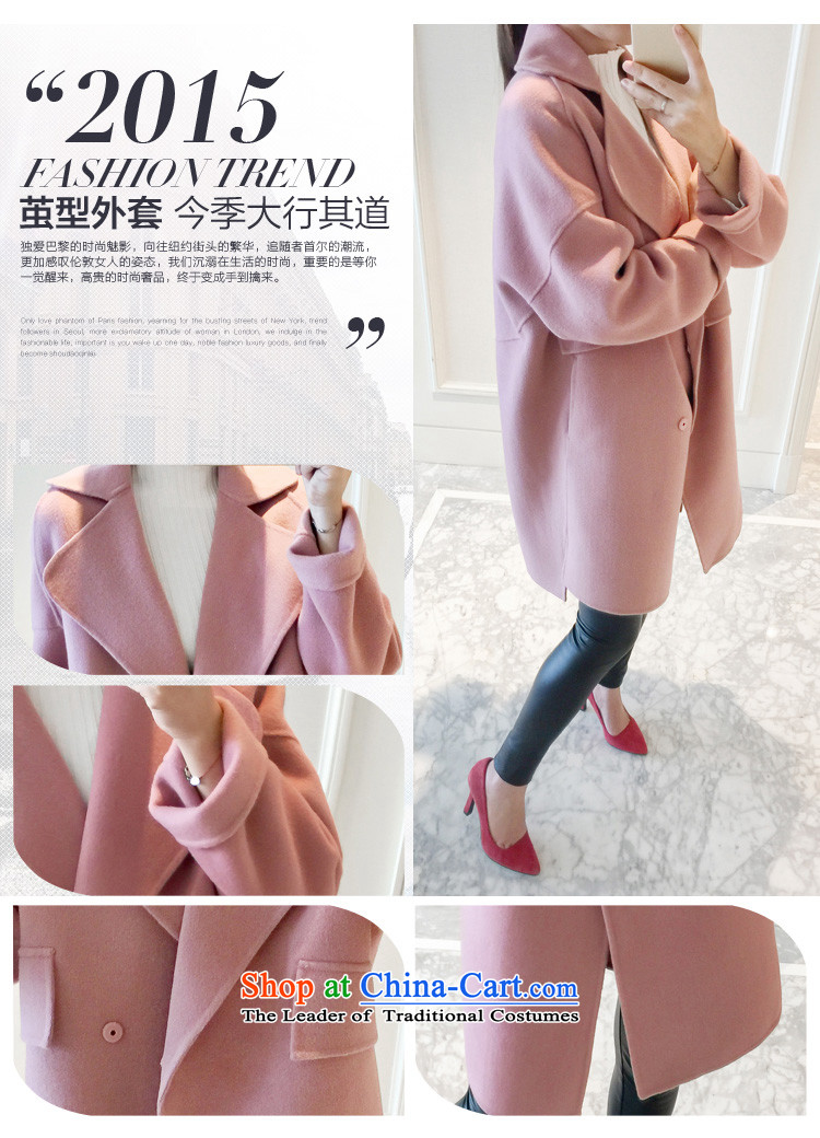 Javier cano2015 new autumn and winter Korean double-side in long wool a thick cocoon-Mao jacket coat girl and then pink M picture, prices, brand platters! The elections are supplied in the national character of distribution, so action, buy now enjoy more preferential! As soon as possible.
