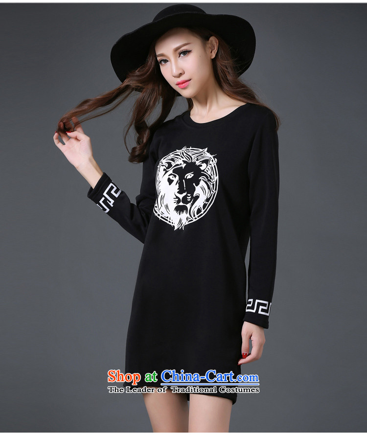 In accordance with the intention to include yi 2015 autumn and winter new large long-sleeved blouses and stamp forming the thick wool dresses female black XXXXL Y403 Cylinder #pictures, prices, brand platters! The elections are supplied in the national character of distribution, so action, buy now enjoy more preferential! As soon as possible.