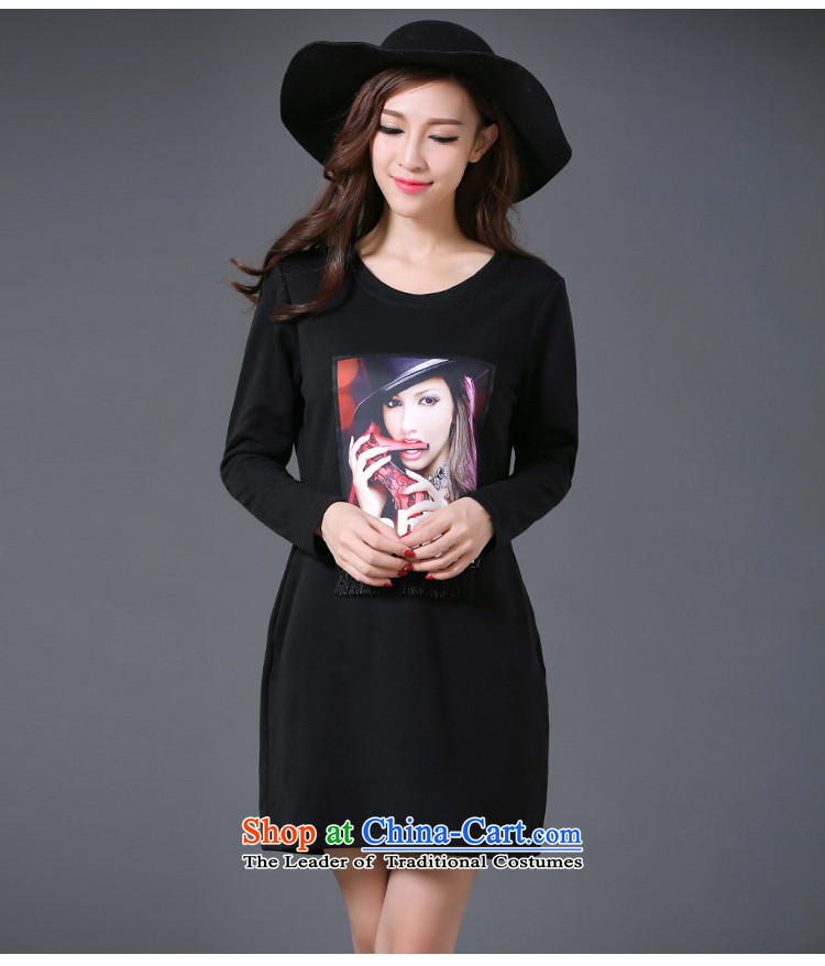 In accordance with the intention to include yi 2015 autumn and winter new large long-sleeved blouses, forming the basis of the lint-free dresses black XXXXL Y404 Cylinder #pictures, prices, brand platters! The elections are supplied in the national character of distribution, so action, buy now enjoy more preferential! As soon as possible.