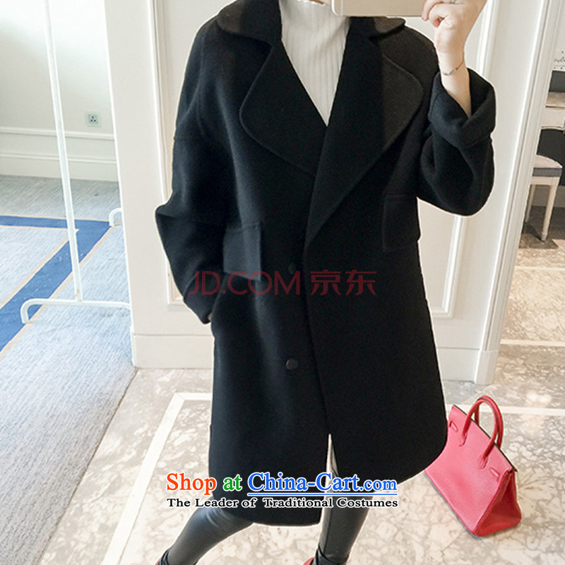 Sin has the European site 2015 new autumn and winter Korean double-side in long hair a jacket cocoon wool-coats and colors so gross thick warm S quality of counters have sin shopping on the Internet has been pressed.