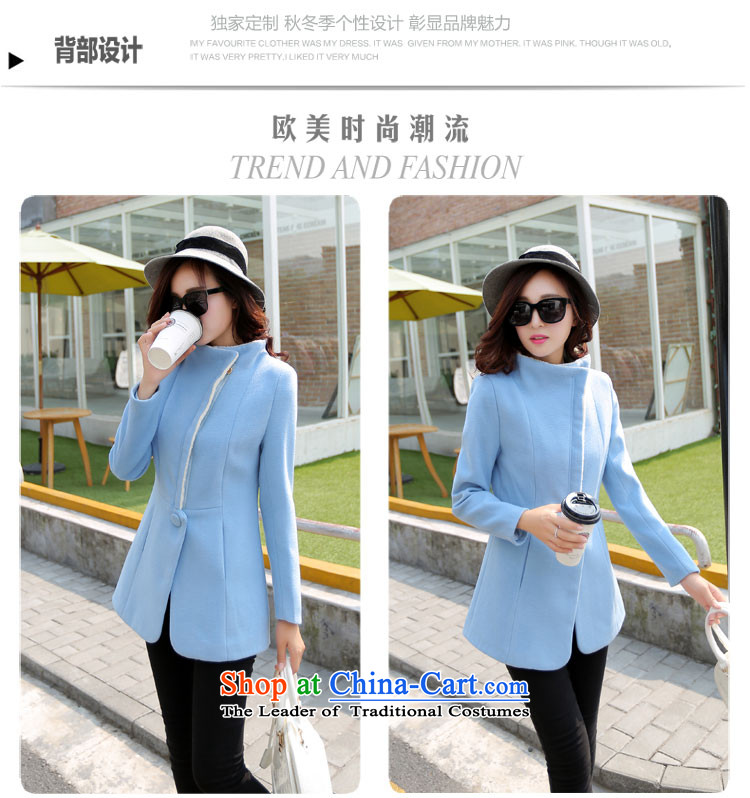 In accordance with the court only Ning 2015 autumn in new section of Sau San long a wool coat 8374 jacket, blue M picture, prices, brand platters! The elections are supplied in the national character of distribution, so action, buy now enjoy more preferential! As soon as possible.