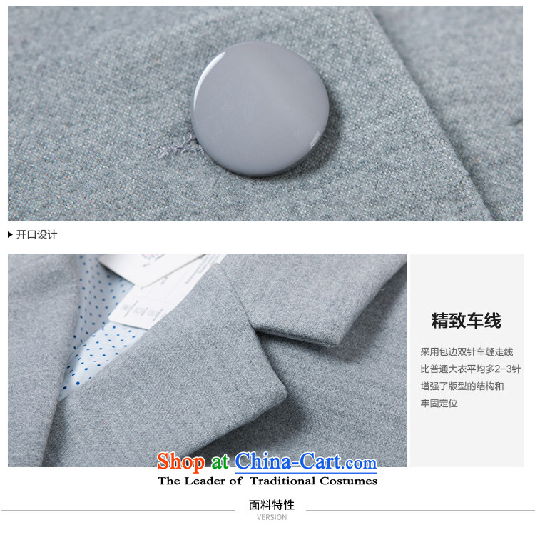 Korea Bay are 2015 autumn and winter Korean New Leisure Sau San wild attire long-sleeved solid color thick jacket coat coats female HYW8858 gross? gray M picture, prices, brand platters! The elections are supplied in the national character of distribution, so action, buy now enjoy more preferential! As soon as possible.
