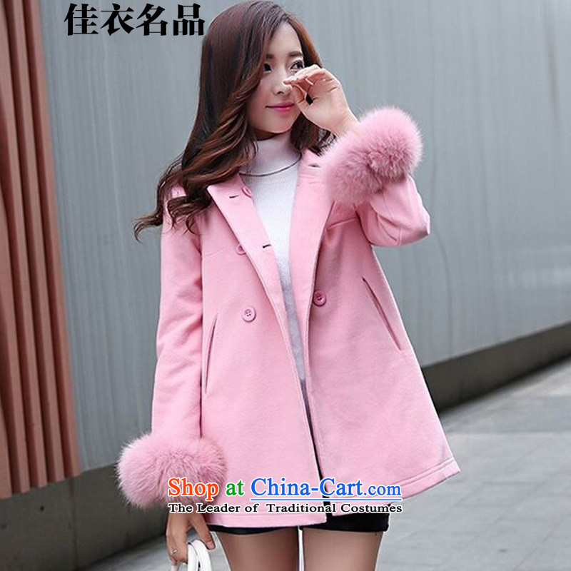 Better, Yi 2015 Fall_Winter Collections in the new long-sleeved Gross Gross fox? A Version field M8092 coats pink M