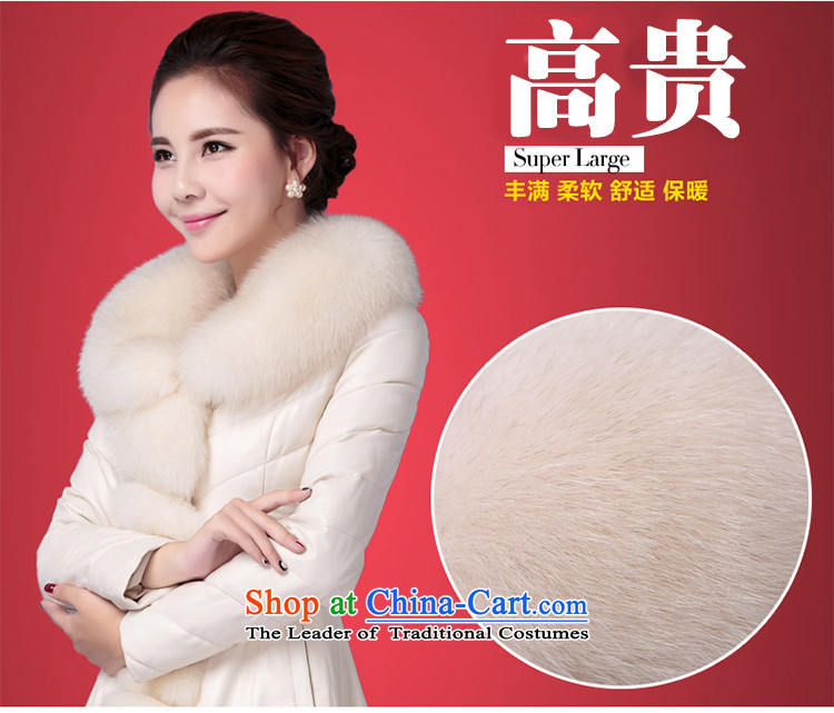 The holy day average 2015 Ying autumn and winter new nagymaros leather garments in the way long feather cotton coat jacket girl S704 m White L picture, prices, brand platters! The elections are supplied in the national character of distribution, so action, buy now enjoy more preferential! As soon as possible.