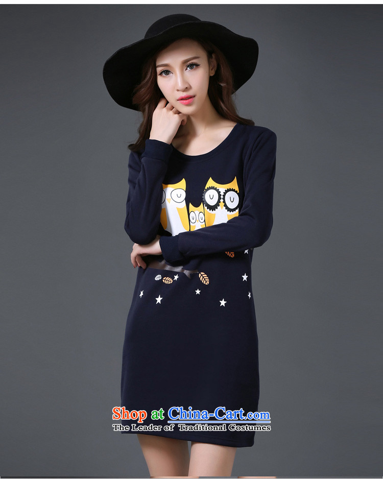 In accordance with the intention to include yi 2015 autumn and winter new plus lint-free large thick women wear long-sleeved dresses Y406 picture color pictures, prices, XXXXL brand platters! The elections are supplied in the national character of distribution, so action, buy now enjoy more preferential! As soon as possible.
