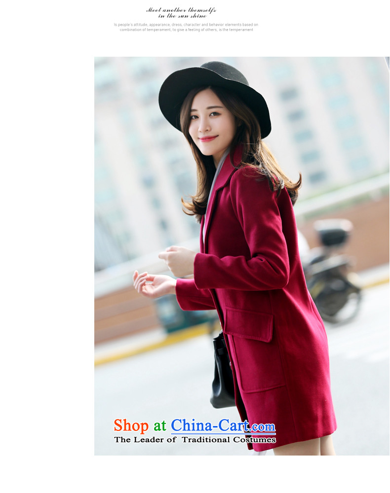 Park woke up to 2015 winter coats gross new products? Korean single row clip hair beauty? jacket wine red S picture, prices, brand platters! The elections are supplied in the national character of distribution, so action, buy now enjoy more preferential! As soon as possible.