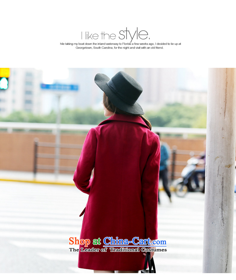 Park woke up to 2015 winter coats gross new products? Korean single row clip hair beauty? jacket wine red S picture, prices, brand platters! The elections are supplied in the national character of distribution, so action, buy now enjoy more preferential! As soon as possible.