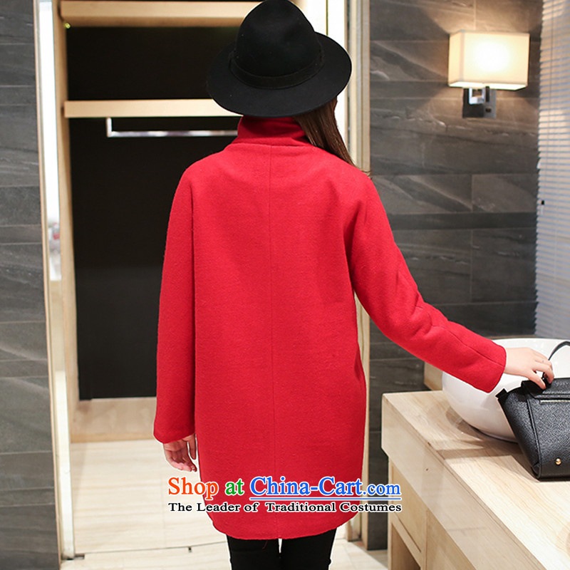 Yuan baiqiu winter clothes for larger women's gross jacket thick MM in this long a jacket increase video thin wine red 890 5XL around 922.747, $180-200 Park shopping on the Internet has been pressed.