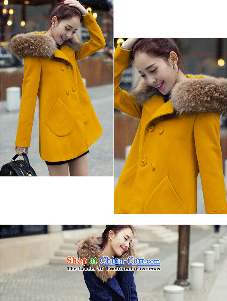 Yi Jin (epcen products) 015 new Korean version of winter in long coats NRJ8868 gross? Blue M picture, prices, brand platters! The elections are supplied in the national character of distribution, so action, buy now enjoy more preferential! As soon as possible.