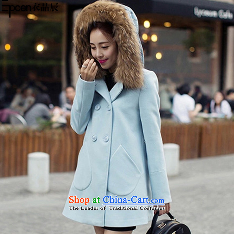 Yi Jin (epcen products) 015 new Korean version of winter in long coats NRJ8868 gross? M Yi No. 73 e blue (epcen) , , , shopping on the Internet