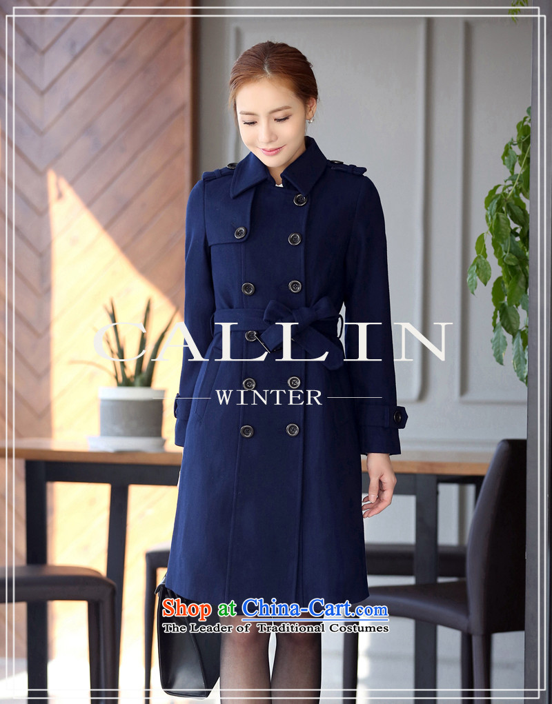 Gloria Irene in long double-Sau San video thin wool a wool coat 2015 autumn and winter coats female new professional attire is gross? COAT 1200 dark blue XXL picture, prices, brand platters! The elections are supplied in the national character of distribution, so action, buy now enjoy more preferential! As soon as possible.