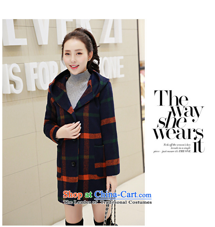 Ms Audrey EU's 2015 romantic Connie autumn and winter new products to the British Academy wind jacket compartments in gross? long cap a wool coat gross flows of female red and yellow ball grid XL Photo, prices, brand platters! The elections are supplied in the national character of distribution, so action, buy now enjoy more preferential! As soon as possible.
