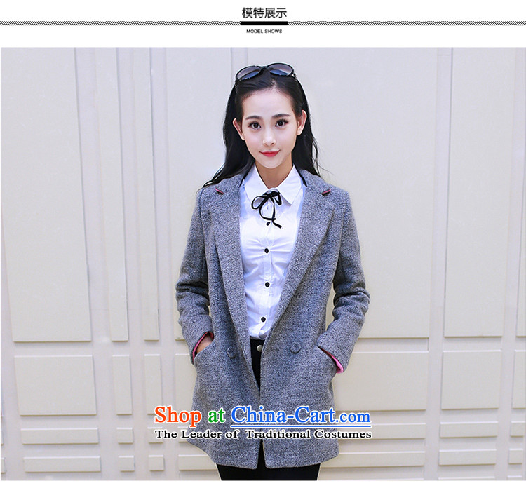 Thousands of 2015 Fall/Winter Collections with the new Korean girl in gross? coats of gross? a wool coat female jacket Gray L picture, prices, brand platters! The elections are supplied in the national character of distribution, so action, buy now enjoy more preferential! As soon as possible.