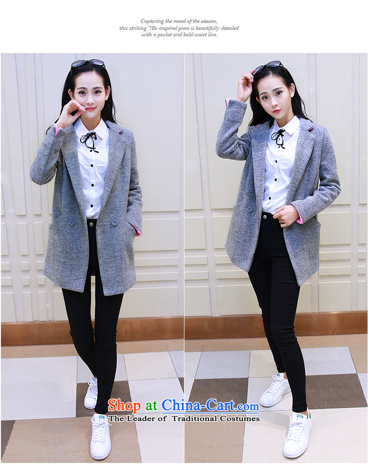 Thousands of 2015 Fall/Winter Collections with the new Korean girl in gross? coats of gross? a wool coat female jacket Gray L picture, prices, brand platters! The elections are supplied in the national character of distribution, so action, buy now enjoy more preferential! As soon as possible.