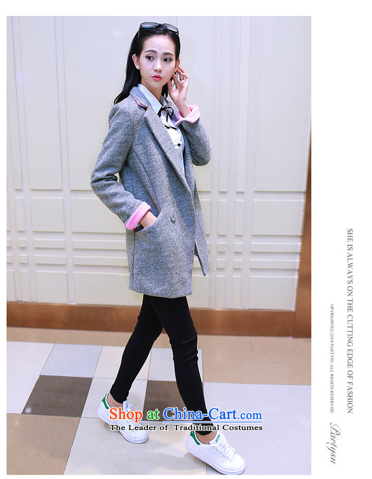 Thousands of 2015 Fall/Winter Collections with the new Korean girl in gross? coats of gross? a wool coat female jacket Gray L picture, prices, brand platters! The elections are supplied in the national character of distribution, so action, buy now enjoy more preferential! As soon as possible.