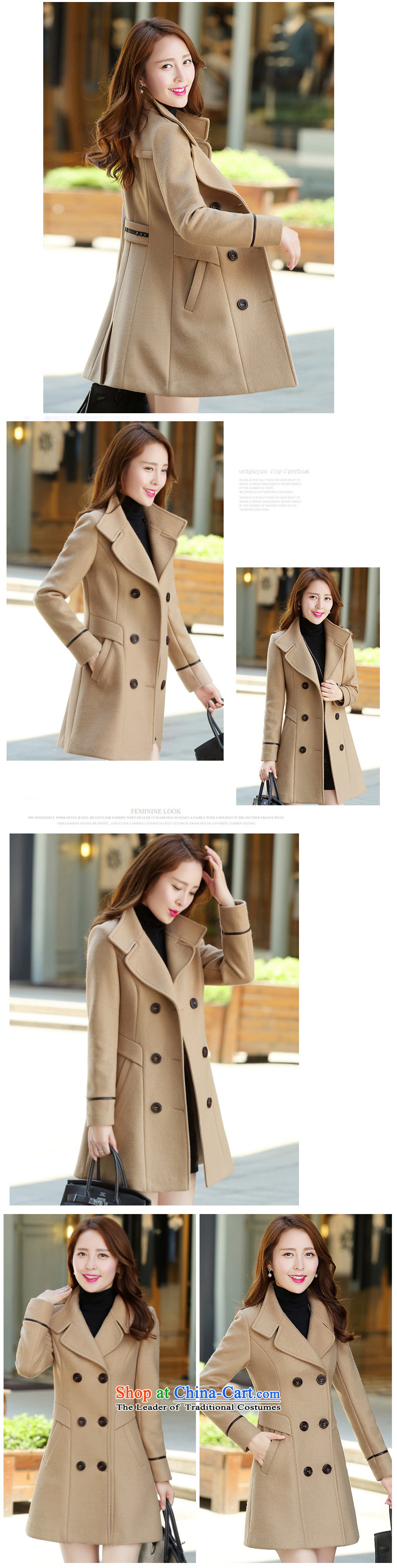 Korea Breeze 2015 autumn and winter new products in the women's long MM to xl double-coats 1231 gross? wine red 3XL recommendations 143-158 catty picture, prices, brand platters! The elections are supplied in the national character of distribution, so action, buy now enjoy more preferential! As soon as possible.