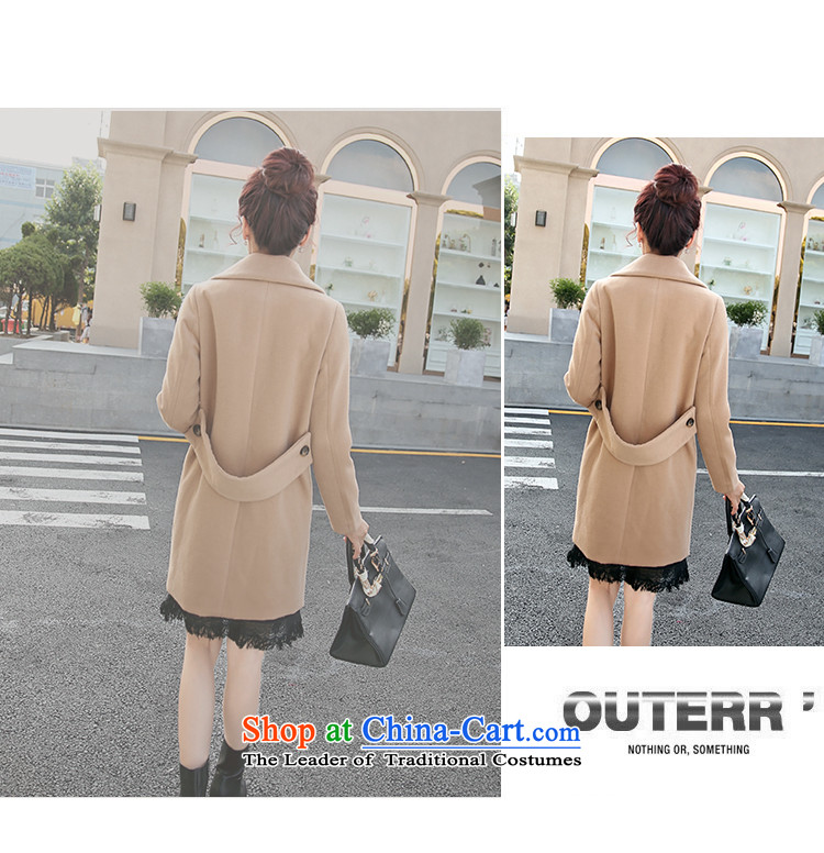 Pure Sze 2015 autumn and winter new Korean female jacket? gross a wool coat female Sau San Mao? girls coats of khaki S picture, prices, brand platters! The elections are supplied in the national character of distribution, so action, buy now enjoy more preferential! As soon as possible.