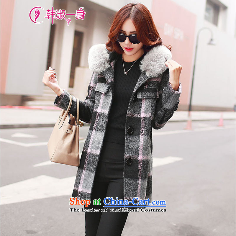 Won a 2015 Winter Olympics Mrs gross coats female Korean?   in the long graphics thin thick jacket, female, 682 M, Korea toner Mrs a , , , shopping on the Internet