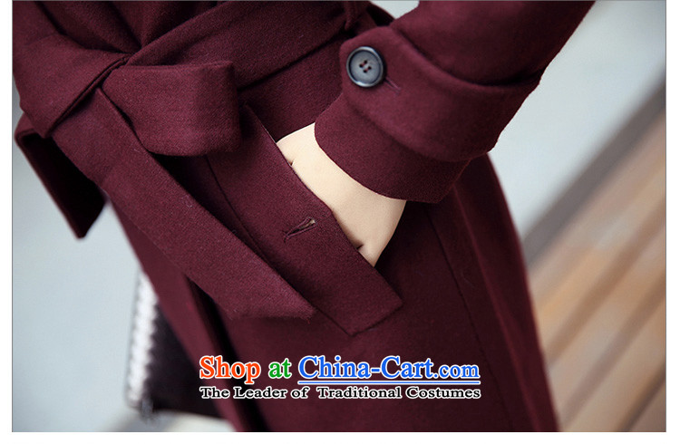 The Korean version of the 2015 autumn and winter coats gross New girl? long loose wine red M picture, prices, brand platters! The elections are supplied in the national character of distribution, so action, buy now enjoy more preferential! As soon as possible.