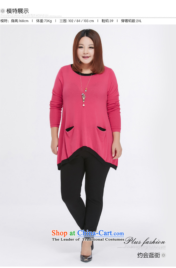 Msshe xl women 2015 new fall inside pocket stitching sweater pullovers 200 catties 2599 Red 5XL picture, prices, brand platters! The elections are supplied in the national character of distribution, so action, buy now enjoy more preferential! As soon as possible.