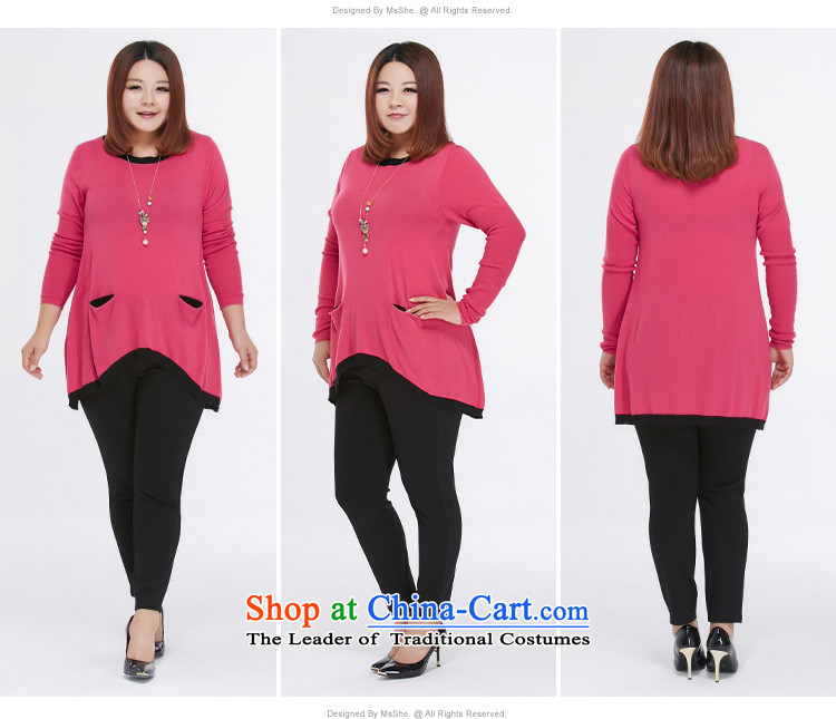 Msshe xl women 2015 new fall inside pocket stitching sweater pullovers 200 catties 2599 Red 5XL picture, prices, brand platters! The elections are supplied in the national character of distribution, so action, buy now enjoy more preferential! As soon as possible.