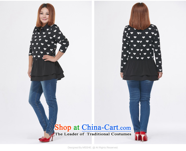 Msshe xl women 2015 Autumn replacing the new fat mm stitching Half-Zip Shirt billowy flounces Sau San T-shirts 2217 Black 5XL picture, prices, brand platters! The elections are supplied in the national character of distribution, so action, buy now enjoy more preferential! As soon as possible.