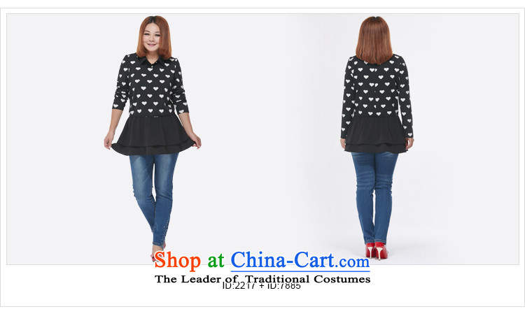 Msshe xl women 2015 Autumn replacing the new fat mm stitching Half-Zip Shirt billowy flounces Sau San T-shirts 2217 Black 5XL picture, prices, brand platters! The elections are supplied in the national character of distribution, so action, buy now enjoy more preferential! As soon as possible.