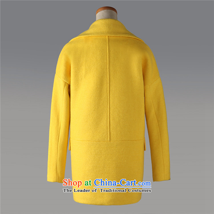 Yu Xiang Yi Dag Hammarskjöld 2015 winter cocoon-thick Cashmere wool coat in the medium to long term? a wool coat yellow S picture, prices, brand platters! The elections are supplied in the national character of distribution, so action, buy now enjoy more preferential! As soon as possible.