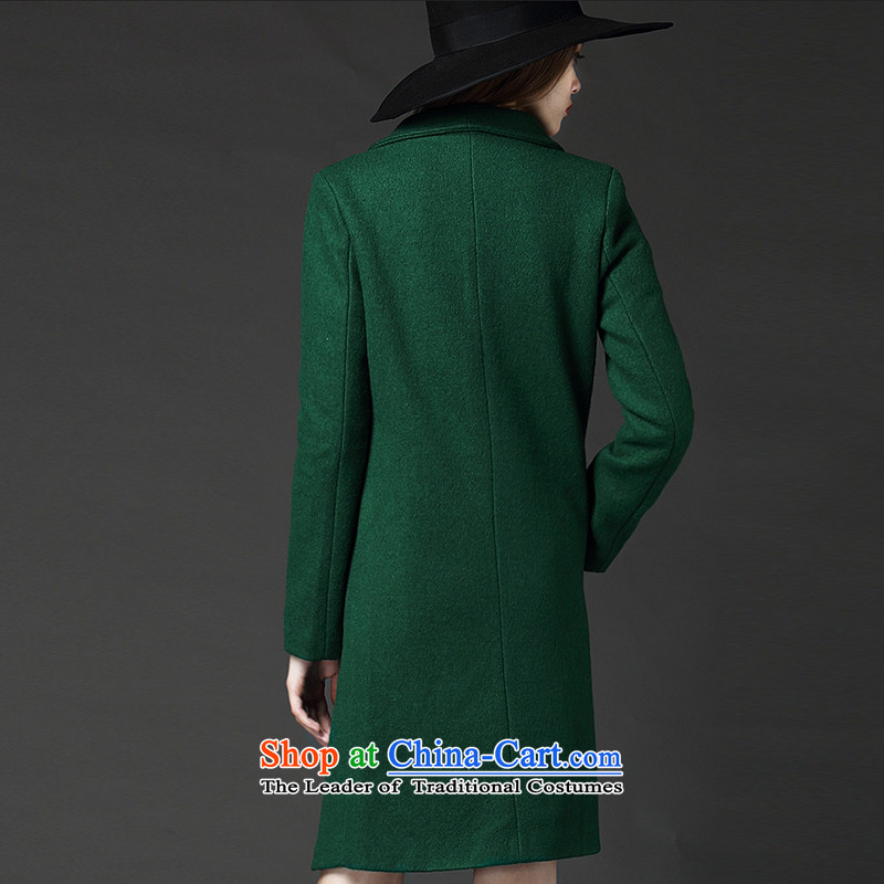 Improving access to the European and American women XL 2015 winter clothing in long wool coat thick mm video? thin coat E5212 green 5XL, MUFUNA improving access () , , , shopping on the Internet