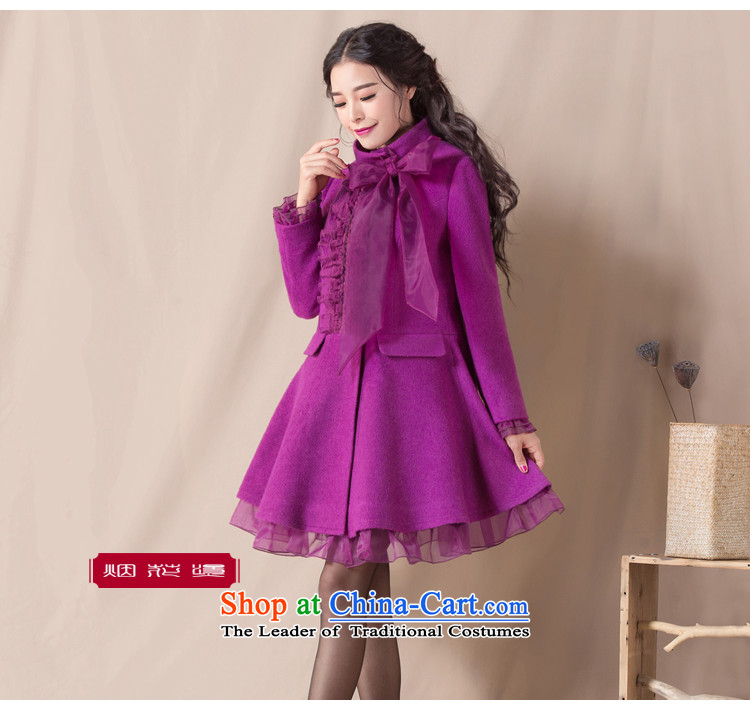 Fireworks Hot Winter 2015 new women's temperament with a thin hair so Sau San video jacket coat Zi Teng Town Hall from purple XXL pre-sale 25 days pictures, prices, brand platters! The elections are supplied in the national character of distribution, so action, buy now enjoy more preferential! As soon as possible.