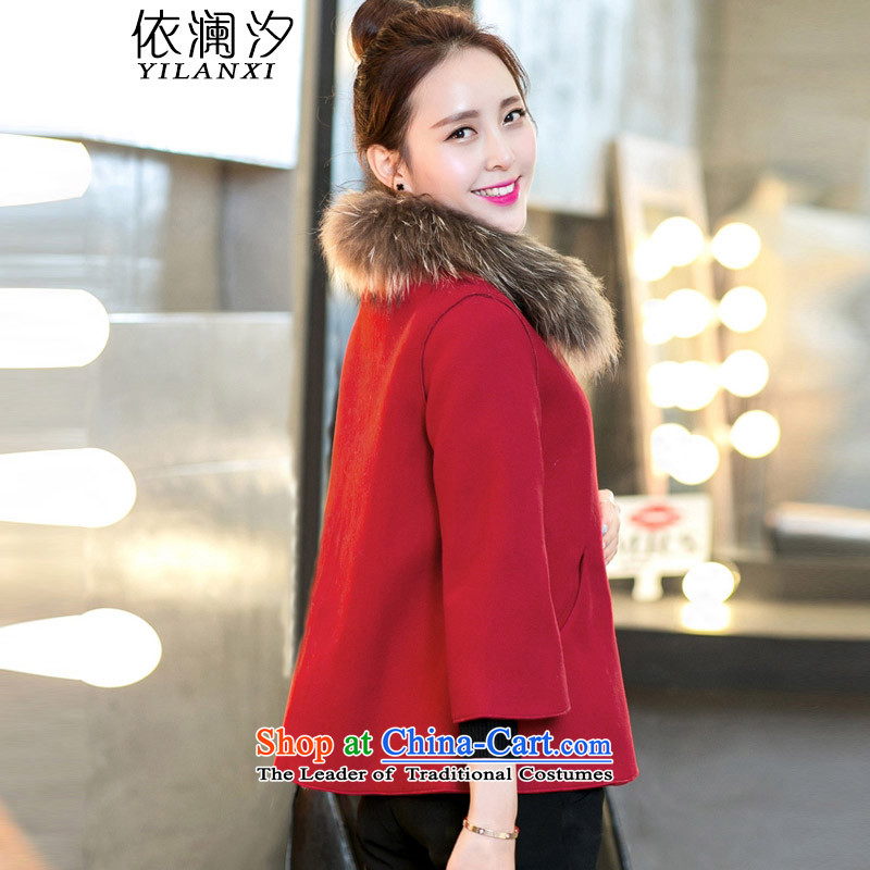 In accordance with the World 2015 edition of the New Korea Hsichih, small incense funnels canopies gross shortage of female jacket is a winter coats shawl female gross coats 905 red M95-105? catty, in accordance with the World Hsichih wear (yilanxi) , , ,