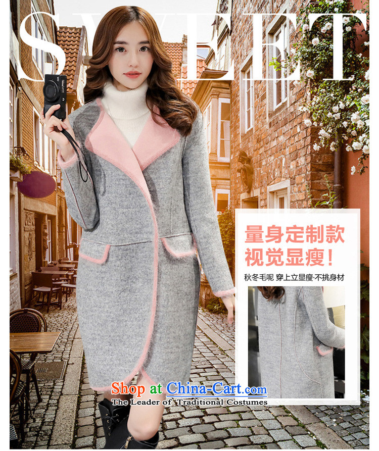 The law was the 2015 Winter Qi female new students leisure Korean fashion Sau San video in double-thin long hair? a jacket coat female autumn and winter gray M picture, prices, brand platters! The elections are supplied in the national character of distribution, so action, buy now enjoy more preferential! As soon as possible.