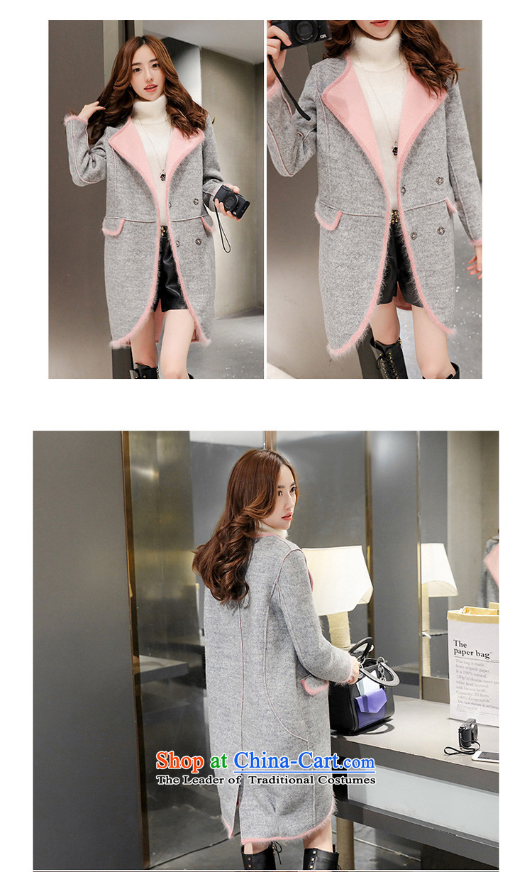 The law was the 2015 Winter Qi female new students leisure Korean fashion Sau San video in double-thin long hair? a jacket coat female autumn and winter gray M picture, prices, brand platters! The elections are supplied in the national character of distribution, so action, buy now enjoy more preferential! As soon as possible.