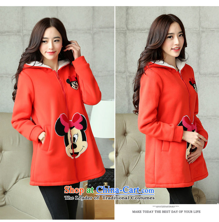 Elisabeth wa girls who enter into card thick graphics thin for women large jacket 2015 XL female autumn stylish blouses cap load to increase lint-free thick cotton coat 8927 Women's navy XXL suitable for 140 to 165 catties of Fat Fat Picture, prices, brand platters! The elections are supplied in the national character of distribution, so action, buy now enjoy more preferential! As soon as possible.