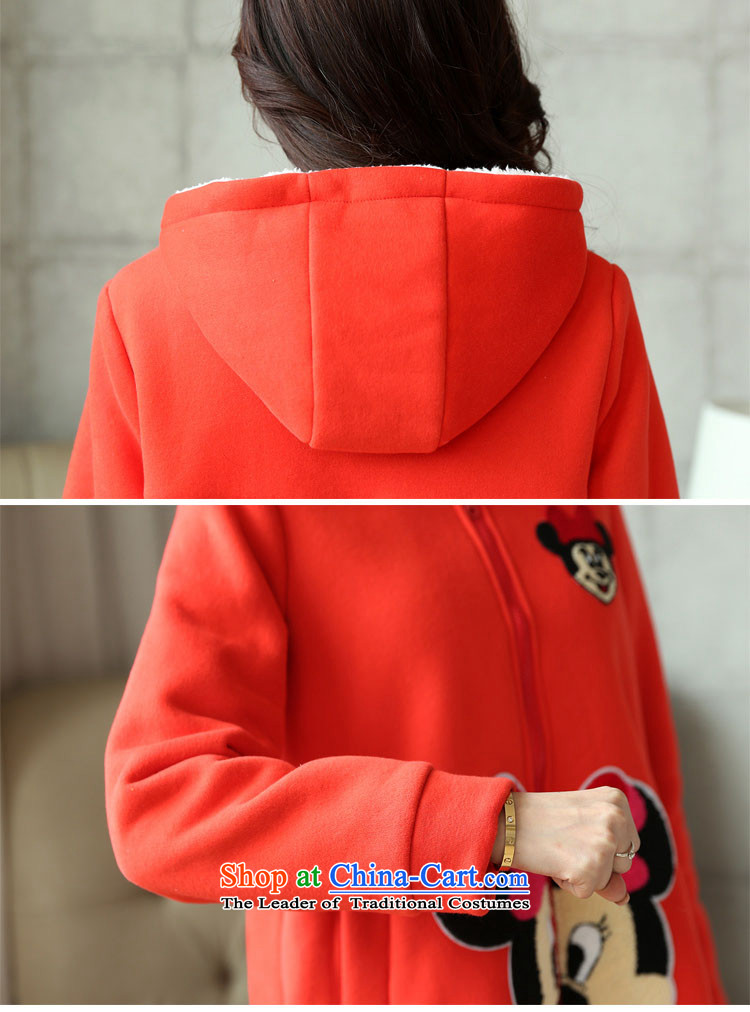 Elisabeth wa girls who enter into card thick graphics thin for women large jacket 2015 XL female autumn stylish blouses cap load to increase lint-free thick cotton coat 8927 Women's navy XXL suitable for 140 to 165 catties of Fat Fat Picture, prices, brand platters! The elections are supplied in the national character of distribution, so action, buy now enjoy more preferential! As soon as possible.