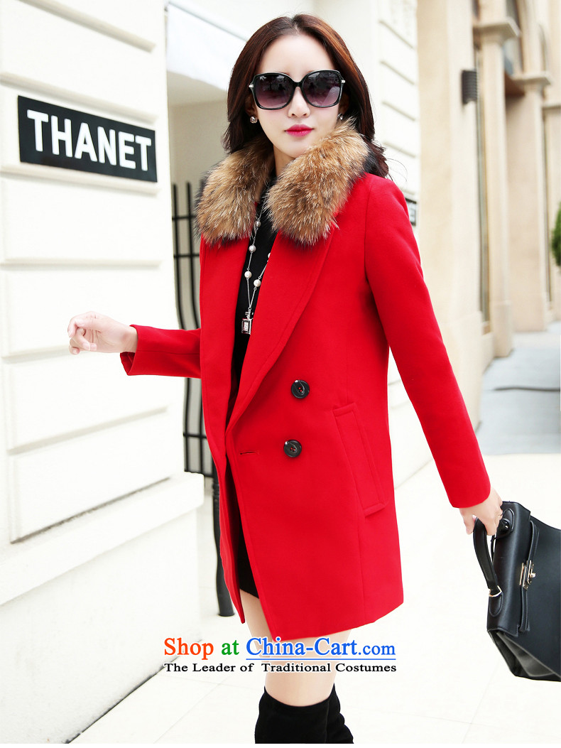 Card Lion Statistics 2015 autumn and winter in New Long Korean female jacket coat gross? MN8888 RED M picture, prices, brand platters! The elections are supplied in the national character of distribution, so action, buy now enjoy more preferential! As soon as possible.