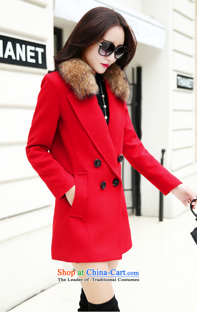 Card Lion Statistics 2015 autumn and winter in New Long Korean female jacket coat gross? MN8888 RED M picture, prices, brand platters! The elections are supplied in the national character of distribution, so action, buy now enjoy more preferential! As soon as possible.