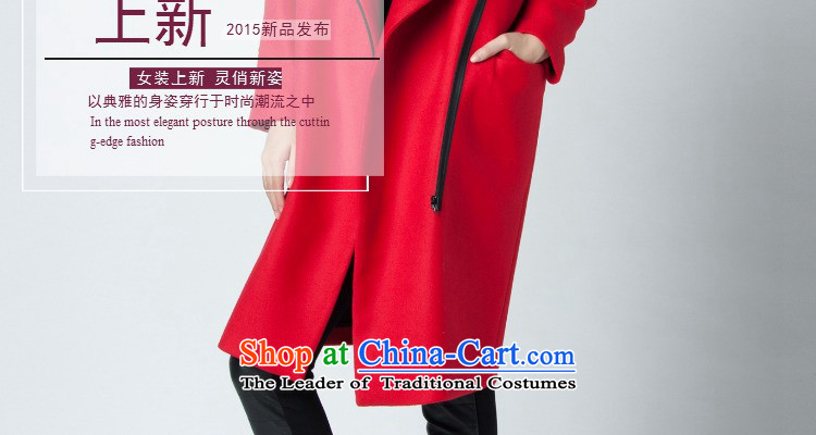 Eason Chan deferred gross 2015 winter coats? the new Korean version of long coats female red L picture, prices, brand platters! The elections are supplied in the national character of distribution, so action, buy now enjoy more preferential! As soon as possible.