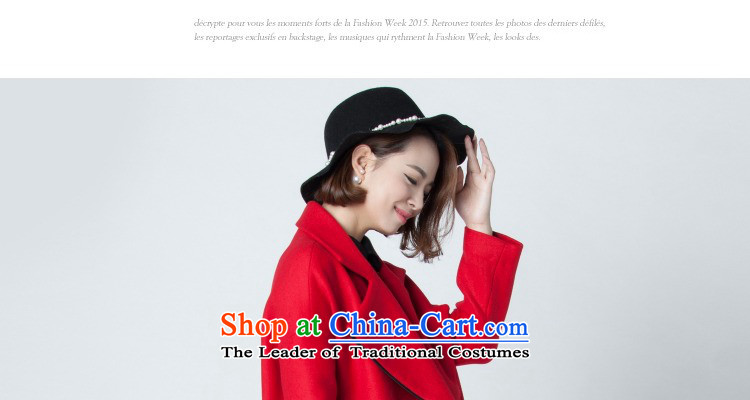 Eason Chan deferred gross 2015 winter coats? the new Korean version of long coats female red L picture, prices, brand platters! The elections are supplied in the national character of distribution, so action, buy now enjoy more preferential! As soon as possible.