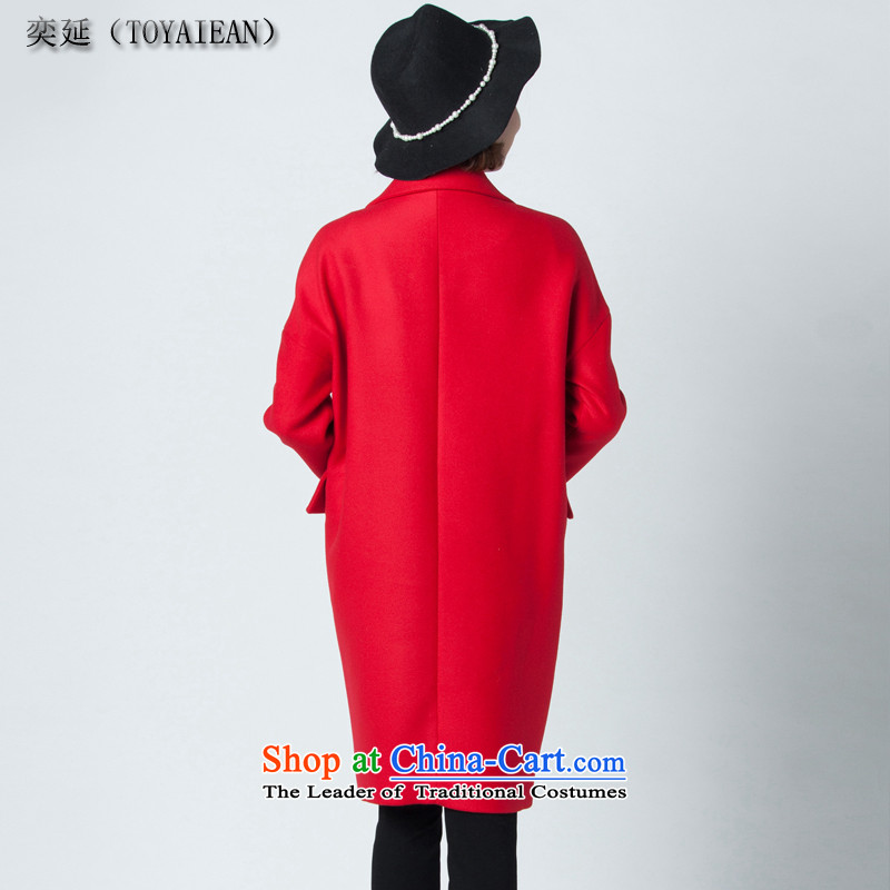 Eason Chan deferred gross 2015 winter coats? the new Korean version of long coats female red , L, Eason Chan (TOYAIEAN) , , , shopping on the Internet